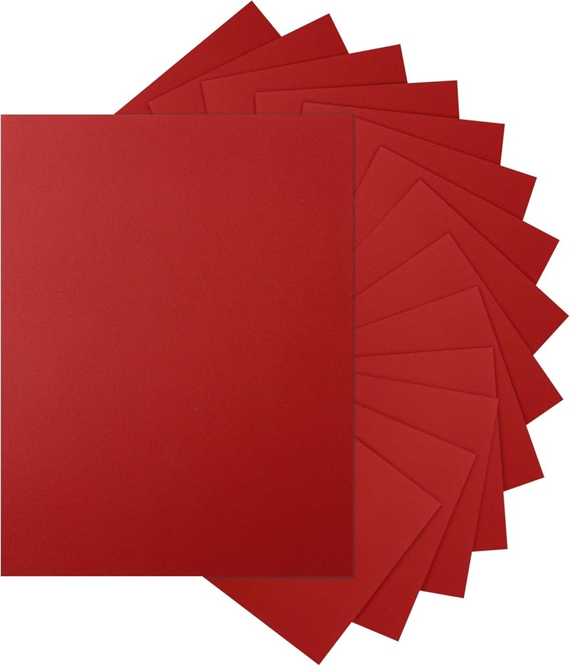 Silunkia 40 Sheets Christmas Red Cardstock 8.5 x 11 Craft Paper, 200gsm/75lb Premium Dark Red Card Stock for DIY Cards Making, Thank You Cards, Wedding Invitations, Birthday Decorations - Image 1